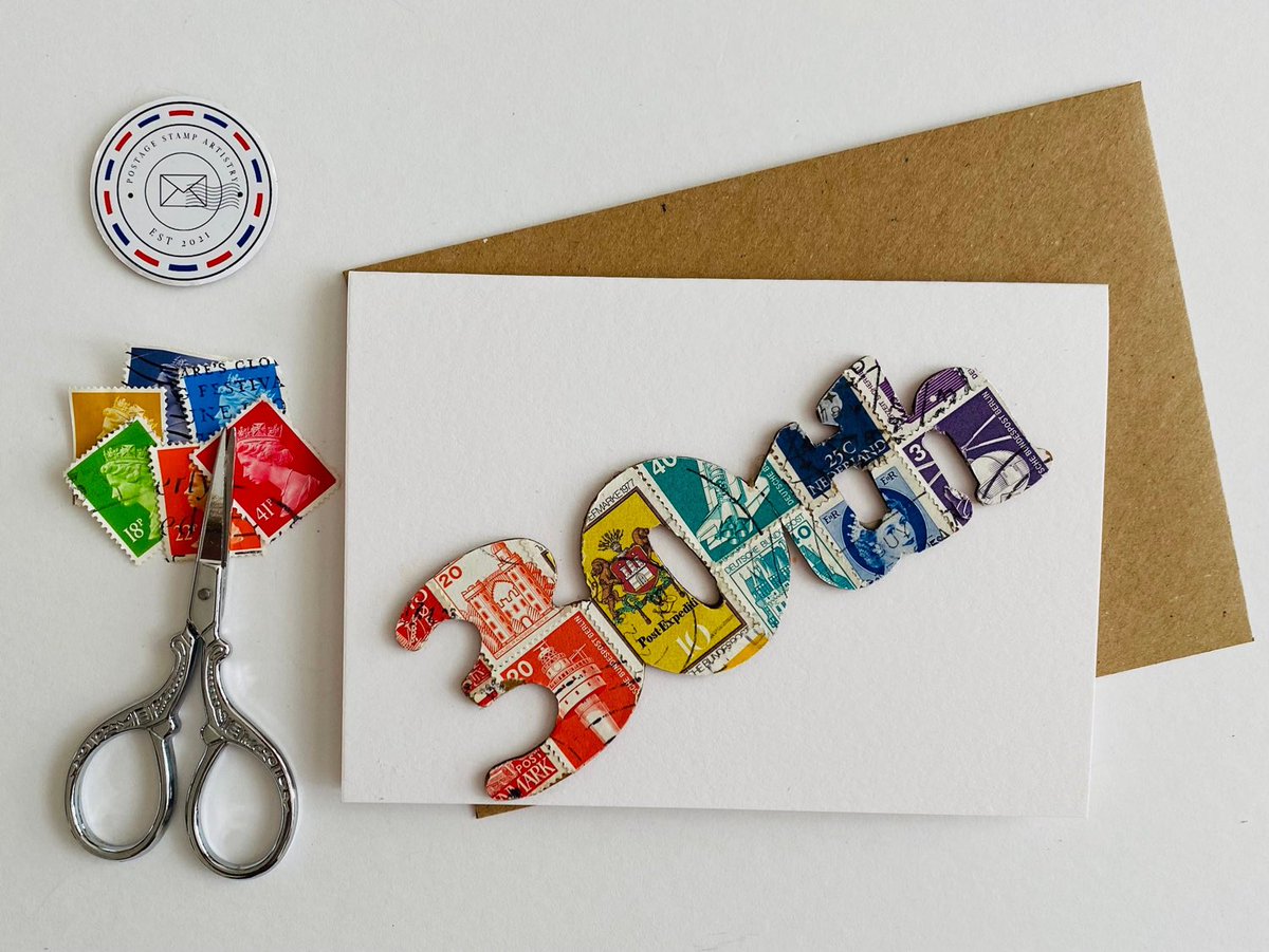 pstampartistry's tweet photo. ❤️🧡💛New Listing💚💙💜
Excited to share this item from my #etsy shop: Pick Your 30th Birthday Card/30th/Handmade/Vintage Postage Stamp Card - 6x4” Greeting Card https://t.co/Z0HTcLM3gP
#inbizhour #mhhshd #craftbizparty #30thbirthdaycard #30thcard #30th birthday #postagestamps https://t.co/QfQVRPubjV