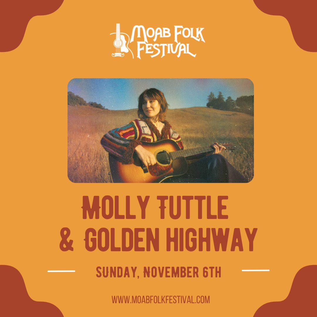 MoabFolk's tweet photo. @mollytuttle &amp; Golden Highway will be joining us 11/6/22
Happy 20th Anniversary to us! https://t.co/Q7iRe7H5oL