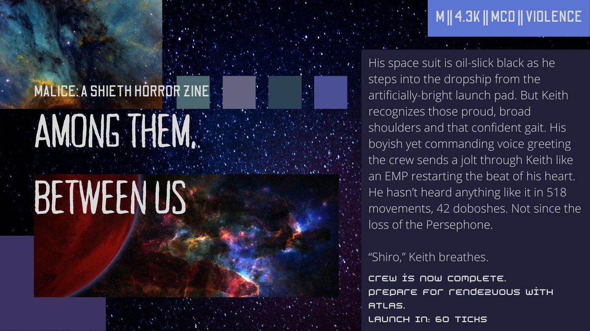 My contribution to the <a href="/horrorsheith/">Dread Zine | Complete</a> Malice Dead Dove Zine is up on AO3! Check it out and then skitter over to the leftover sales! dreadzine.bigcartel.com