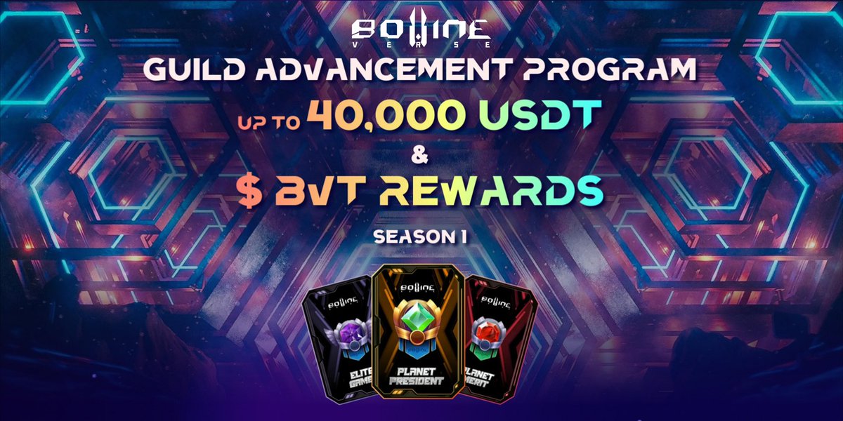 Guild Advancement Program is LIVE on website⚡

🎁40,000 USDT
🪙 $BVT Rewards
🏆OAT Badge

More details: 
🔗bovine-verse.games/guild
#GameFi #Blockchain
