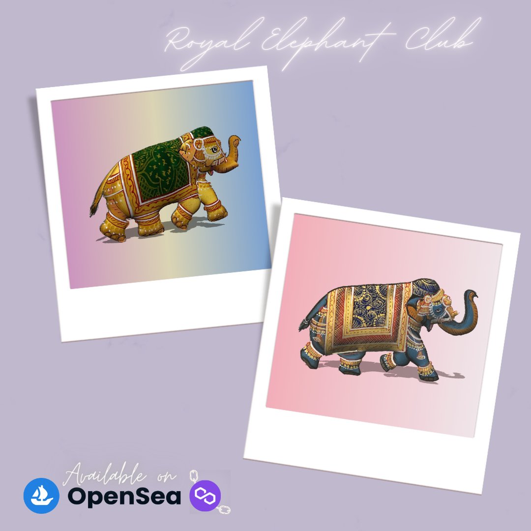 ROYALELEPHANTC's tweet photo. We are back with giveaways 100 REC out for a grab, REC 🎊 FAM!!!

Together let's creat a amazing community!!!

Go grab your REC NFT'S!!!

"REC" NFT Giveaway
RULES!
1️⃣RT +❤️ Max 
2️⃣Follow @ROYALELEPHANTC
#OpenSeaNFT  #NFT #Metaverse #NFTCommunity #NFTs #nftart #nftart https://t.co/04zzEQorSy