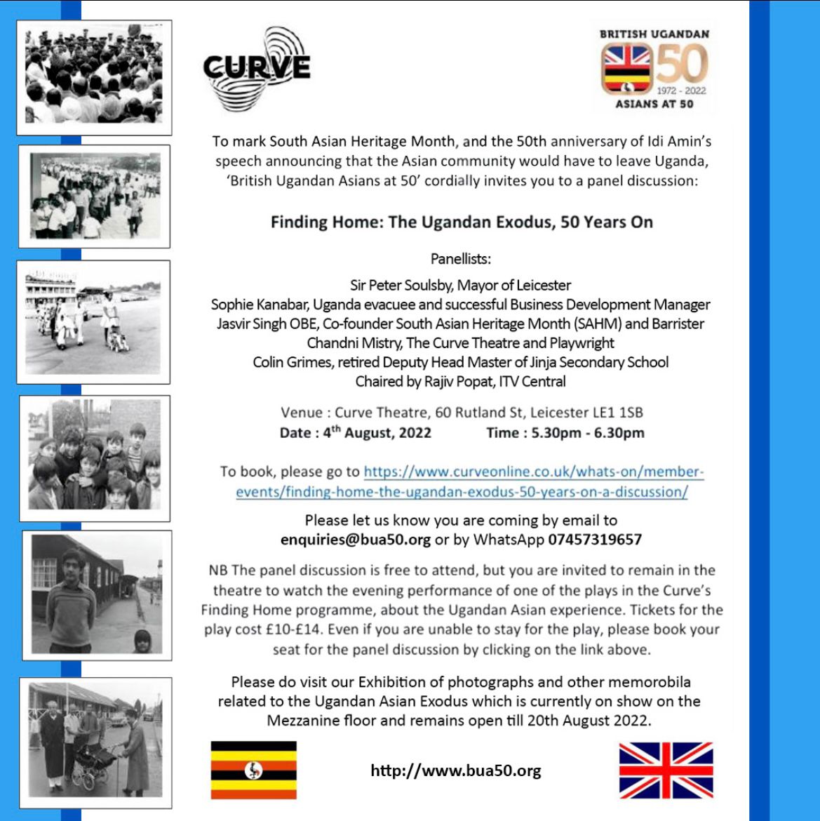 British Ugandan Asians at 50 / BUA50 tweet media