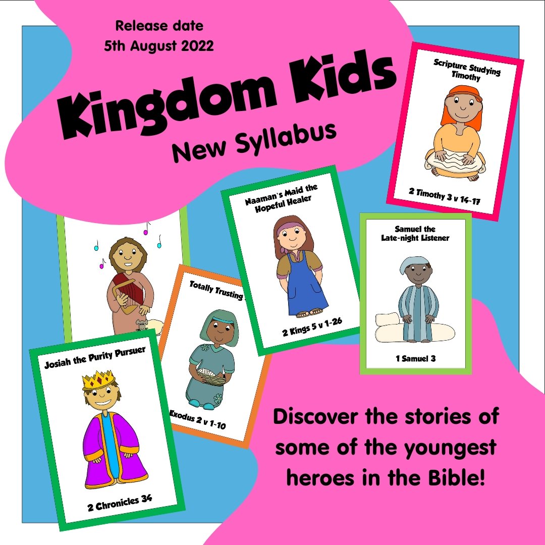 fs_resources's tweet photo. Our new Kingdom Kids syllabus will be available to download from our website at the end of the week.
It explores the stories of some of the Bible's youngest heroes over 7 exciting sessions!

Who are your favourite children in the Bible?

 #KidMin #Sundayschool #Syllabus #FamMin https://t.co/a6NeP6Xpdn