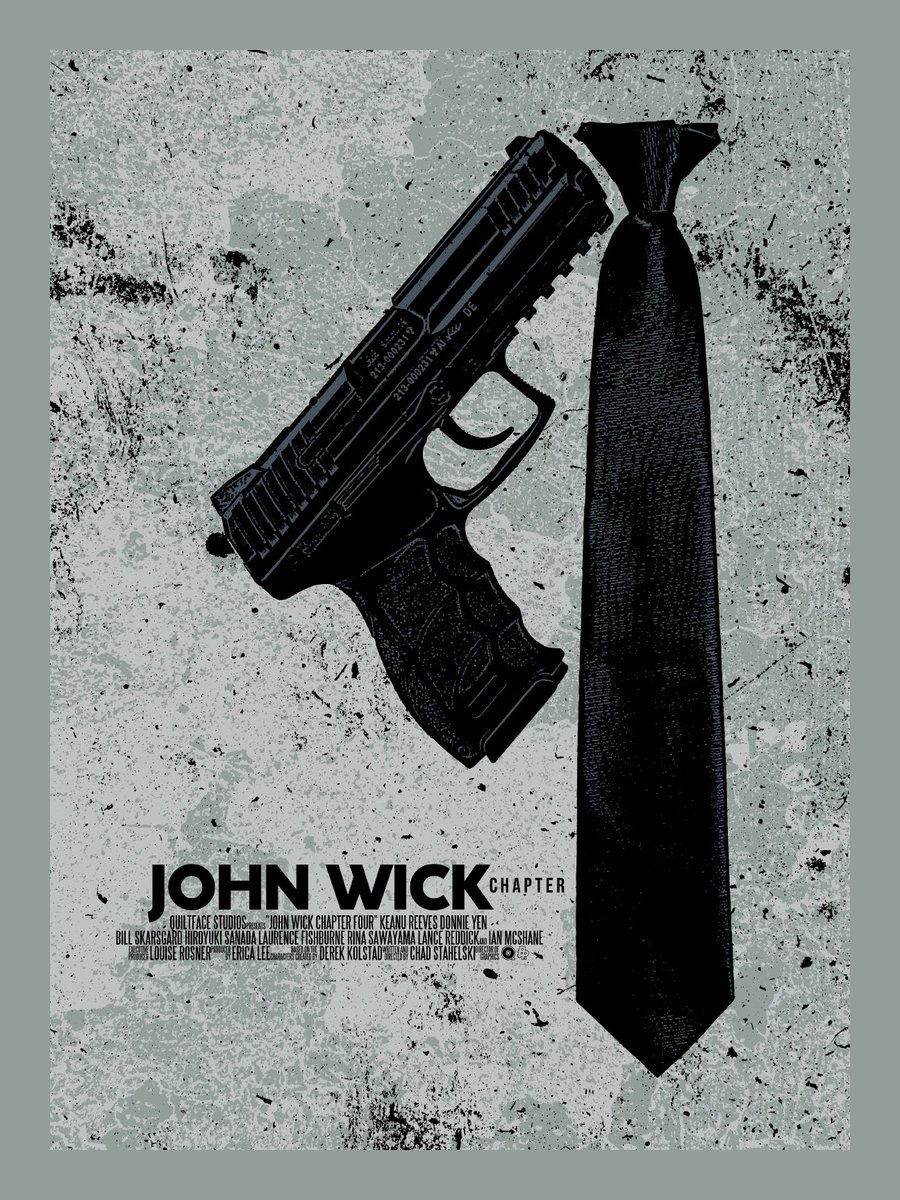 QFSChris's tweet image. A little @JohnWickMovie Chapter 4 teaser poster I whipped up for @PosterPosse #hate2wait passion project.