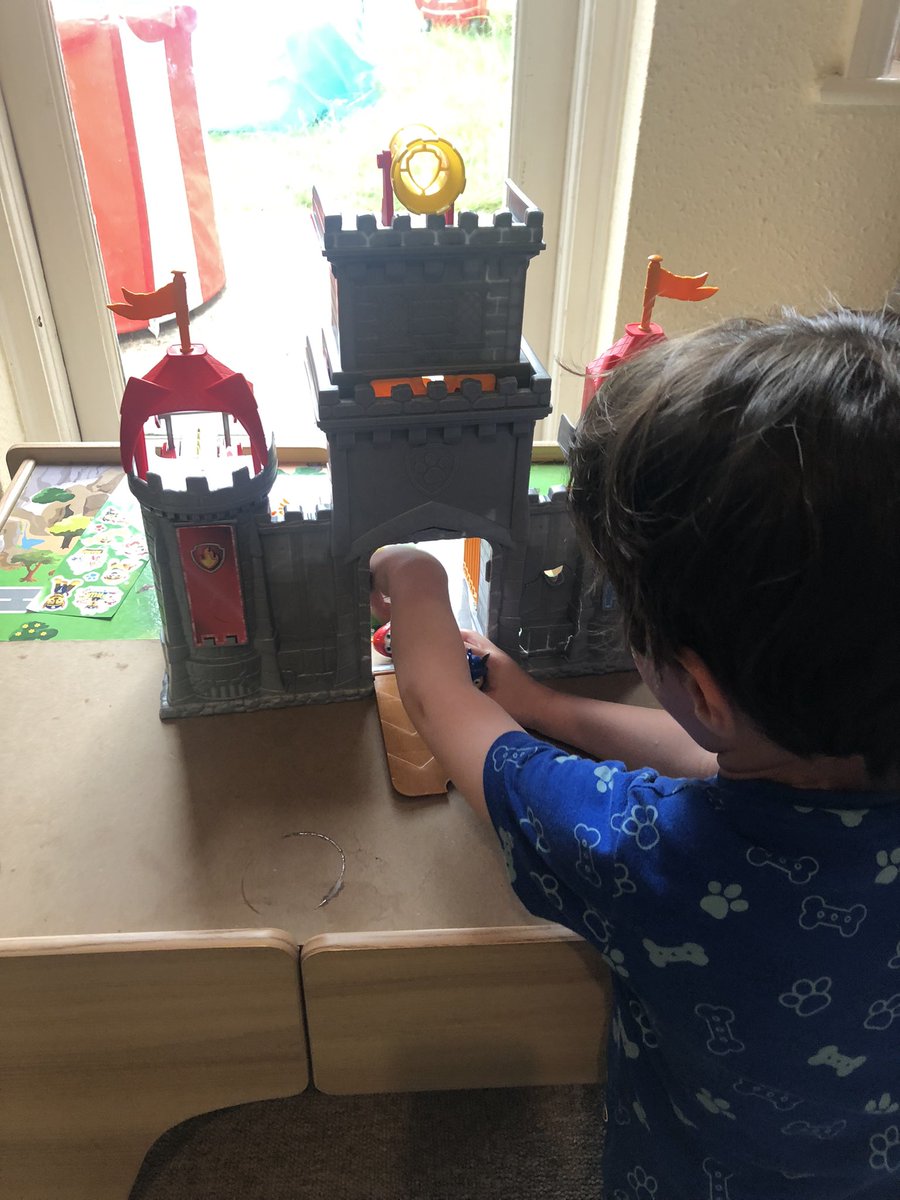 dad_sleepy's tweet photo. @spinmasteruk thank you very much for sending the @pawpatrol knights castle as a replacement after his other toy was broken. You have made one fan very happy indeed. #pawpatrol #thankyou #tothelookout https://t.co/OFwZEivrLd