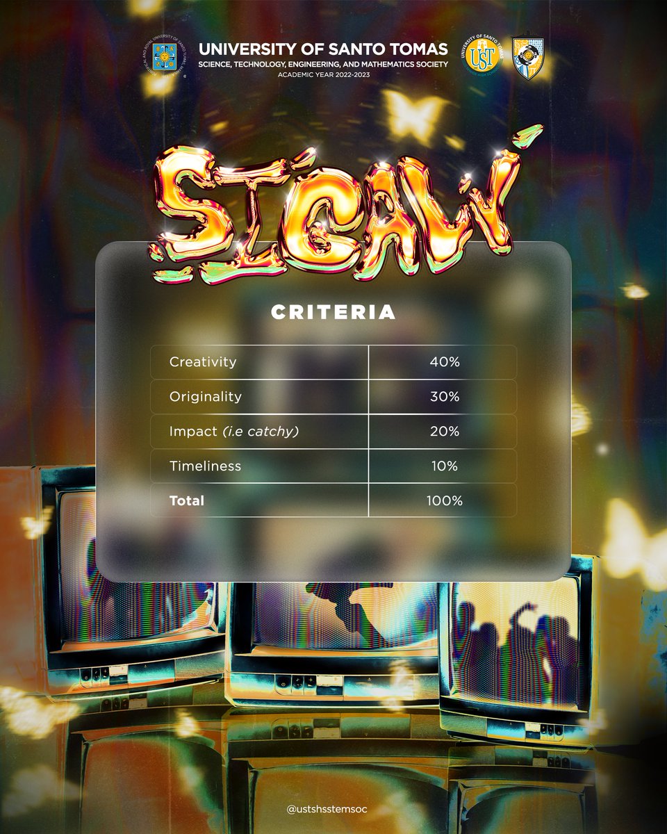 ustshsstemsoc's tweet photo. 📢 TAAS-NOOONG SUMIGAW, STEMASINOS! 

Your block will be your home and family for the next two years of your stay here in Senior Highschool. Proudly represent your block and let your Thomasian spirit bring the fierceness out of you 🐯! https://t.co/3PjIYFeR4u