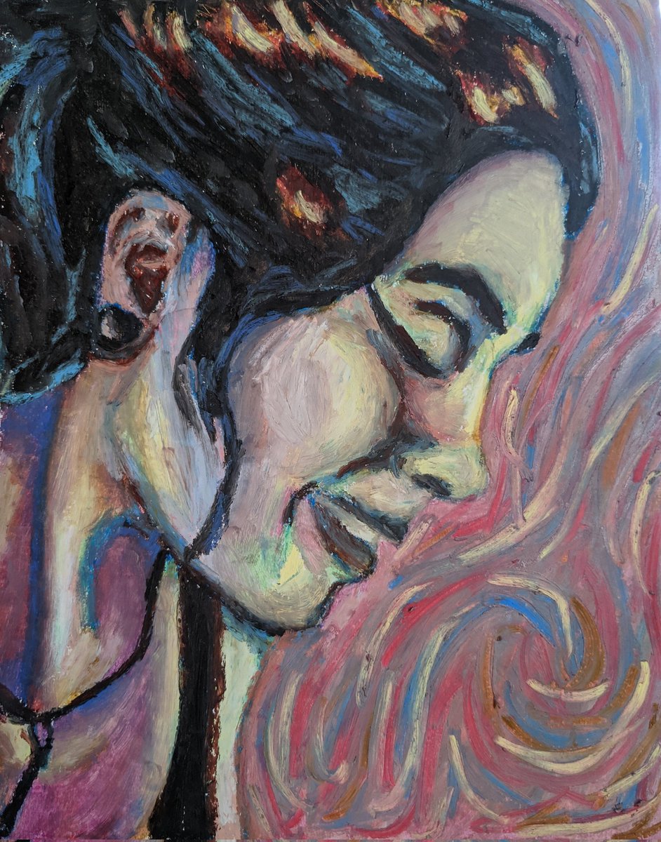 Love how this portrait turned out #oilpainting  #ArtistOnTwitter #art #drawing #arte #sketch #sketchbook #dibujo #OilPastel #portrait