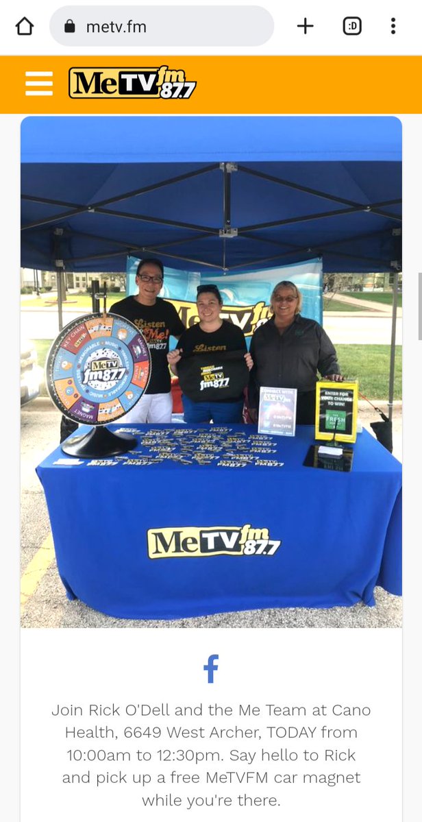 VenusInMomJeans's tweet photo. Wow 87.7FM @MeTVFM played my Mama's ๐๏ธ song #JimmyMack and my Daddy's ๐๏ธ song #AlleyCat, back-to-back. I feel bad for not going to see Rick O'Dell and the Me Team. Next time I'll prepare sooner (if there is a next time) because I need more lead time. I hope they enjoyed it. https://t.co/i1fdCEpgOo