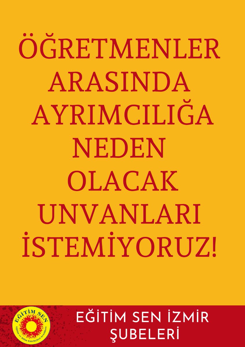 egitimsenizmir1's tweet photo. Öğretmenlik özel ihtisas mesleğidir. İnsanca yaşayacak ücret,eşit haklar tüm öğrtmenlrn tartışılmaz en temel hakkıdır.

#ÖMKveKBYSiptaledilsin https://t.co/GmvnUsX62P