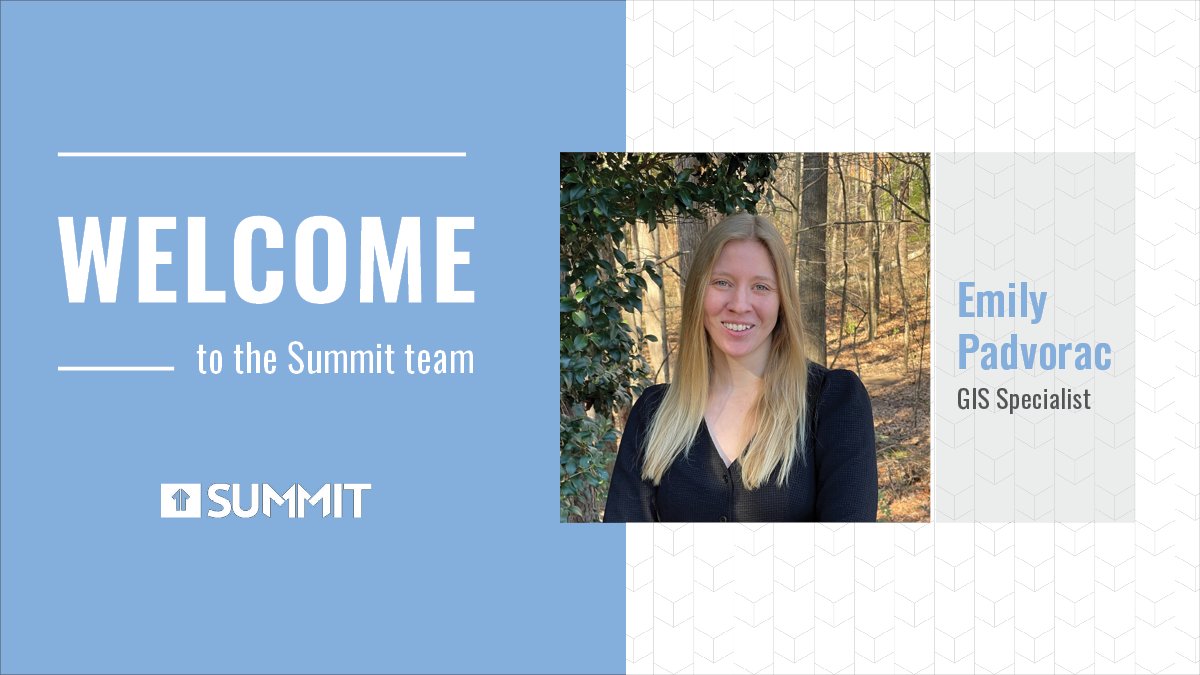 WeAreSummitDE's tweet photo. We are excited to welcome Emily P to the team! Emily is joining our GIS team and brings a wealth of knowledge and experience that will help us advance our GIS capabilities. #SummitTeam #GIS https://t.co/hMxfDwFXT8