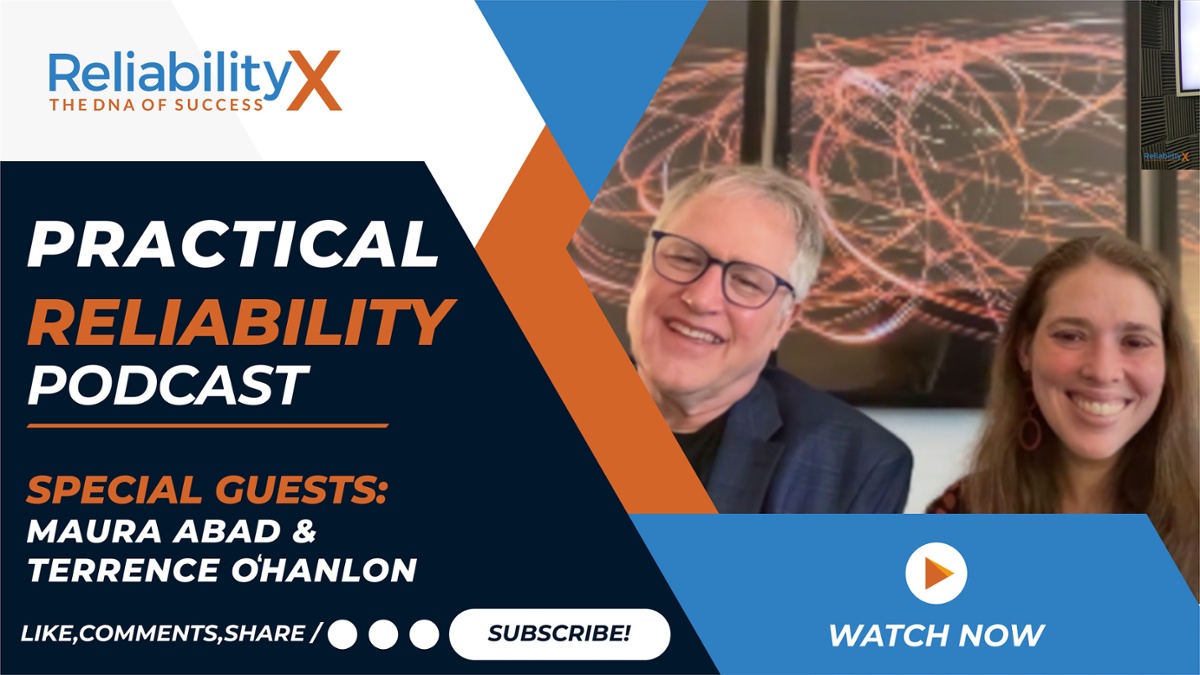 ReliabilityX's tweet photo. Practical Reliability: Maura Abad &amp; Terrence O'Hanlon 
Watch Now: https://t.co/zliVBaVF7B

#maximoworld #operations #dnaofsuccess #podcast #engineering #reliabilityweb #reliability #connecting https://t.co/bjtew13xwK