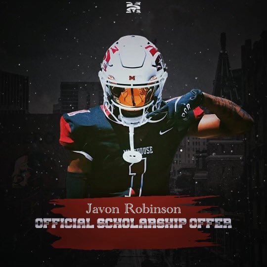 JavonR10's tweet photo. Blessed to receive an official offer from @MorehouseFB 💯 https://t.co/K91e5yjtk8