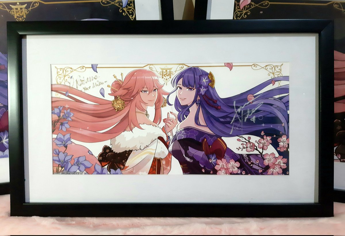 Had custom frames made for my art prints Anne and Ratana signed last #CQ2022! They look so good. Can't wait to put them up my wall this weekend! 🥰 