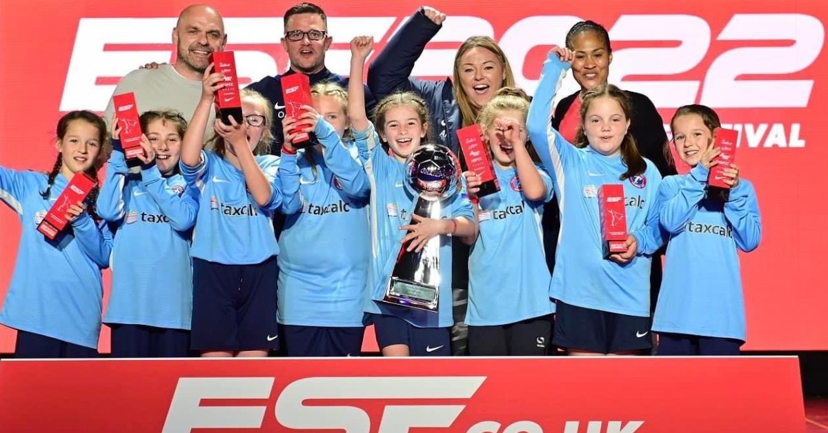 taxcalc's tweet photo. TaxCalc. Supporting the future of women's football.

As proud sponsors of @FCBracknell's U10 Girls, we'd like to say huge congratulations, @Lionesses! A fantastic win for an inspiring team 🎉 

#lionesses
#ItsComingHome
#grassrootsfootball https://t.co/l2movB5D4t