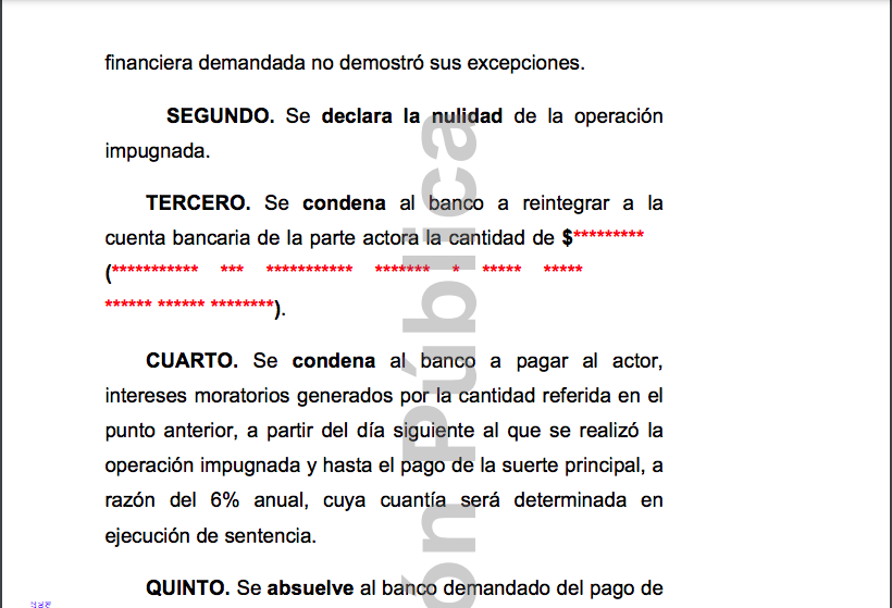 marco_rfp's tweet photo. @veronicabravo18 @bbvaedufin @BBVA_Mex @BBVARe_mx Hilo 3/4... Eso reiterará  @BBVA_Mex ante @CondusefMX, tal comisión emitirá un dictamen técnico a tu favor, pero el Banco no te reintegrará el dinero hasta que promuevas una demanda de nulidad de transferencias electrónicas y obtengas una sentencia favorable, ejemplo... https://t.co/9sjzf4Zu6l