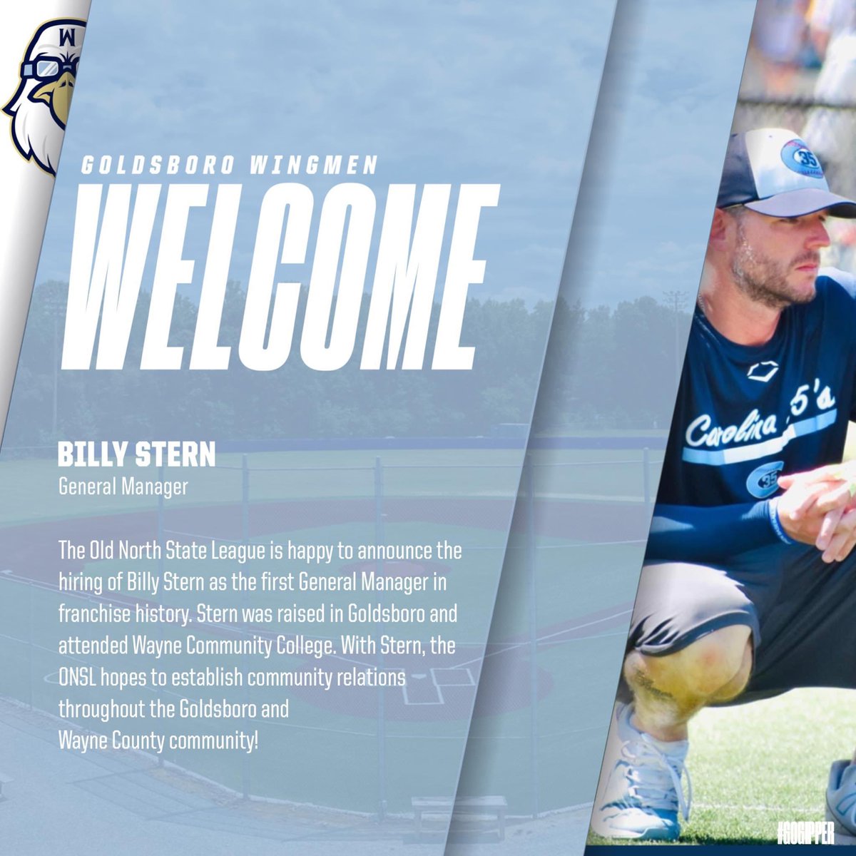 BallCoachDad919's tweet photo. I’m very excited for this opportunity. Thank you to the Old North State League, Goldsboro Wingmen and C35 Baseball for believing in me and making this happen. https://t.co/d6e87tI6r6