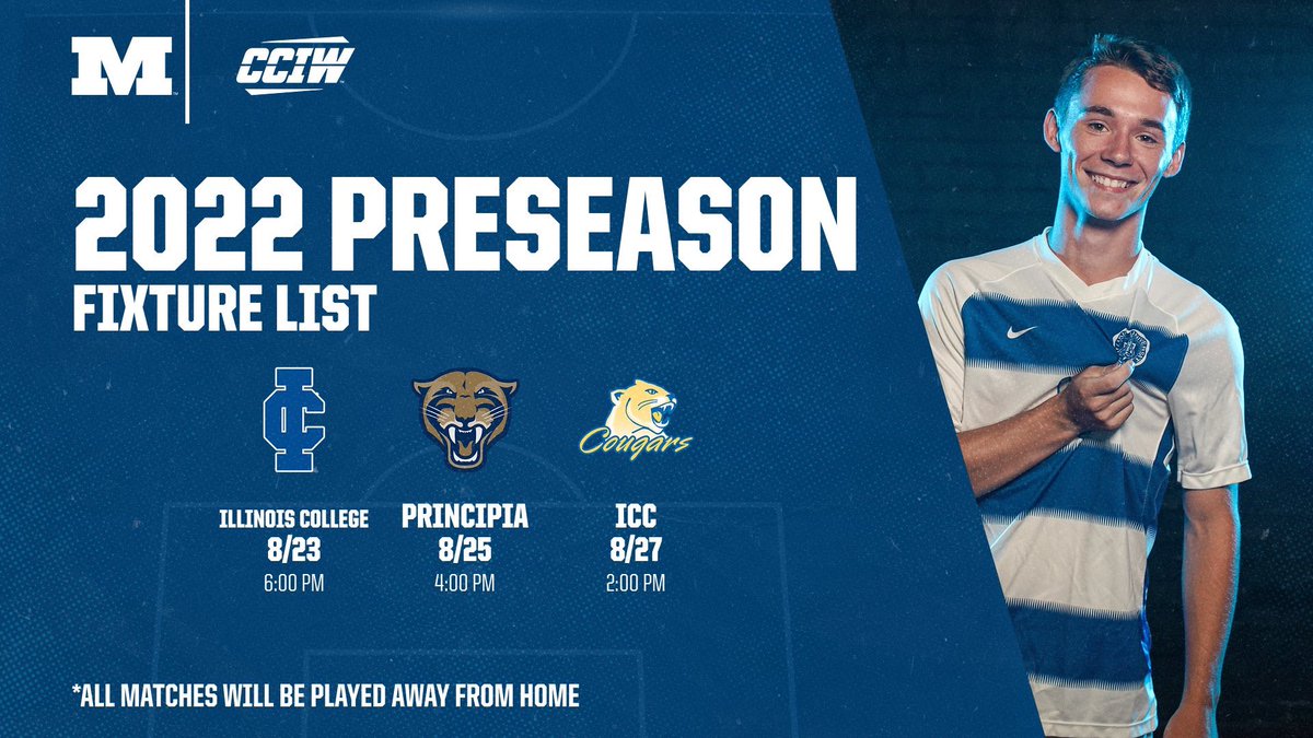 millikinmsoccer's tweet photo. Mark your calendars 📆 

Our preseason schedule has been released! Keep an eye out for the release of our 16 matches to follow 👀

#GoBigBlue https://t.co/Yj2xuQqWjj