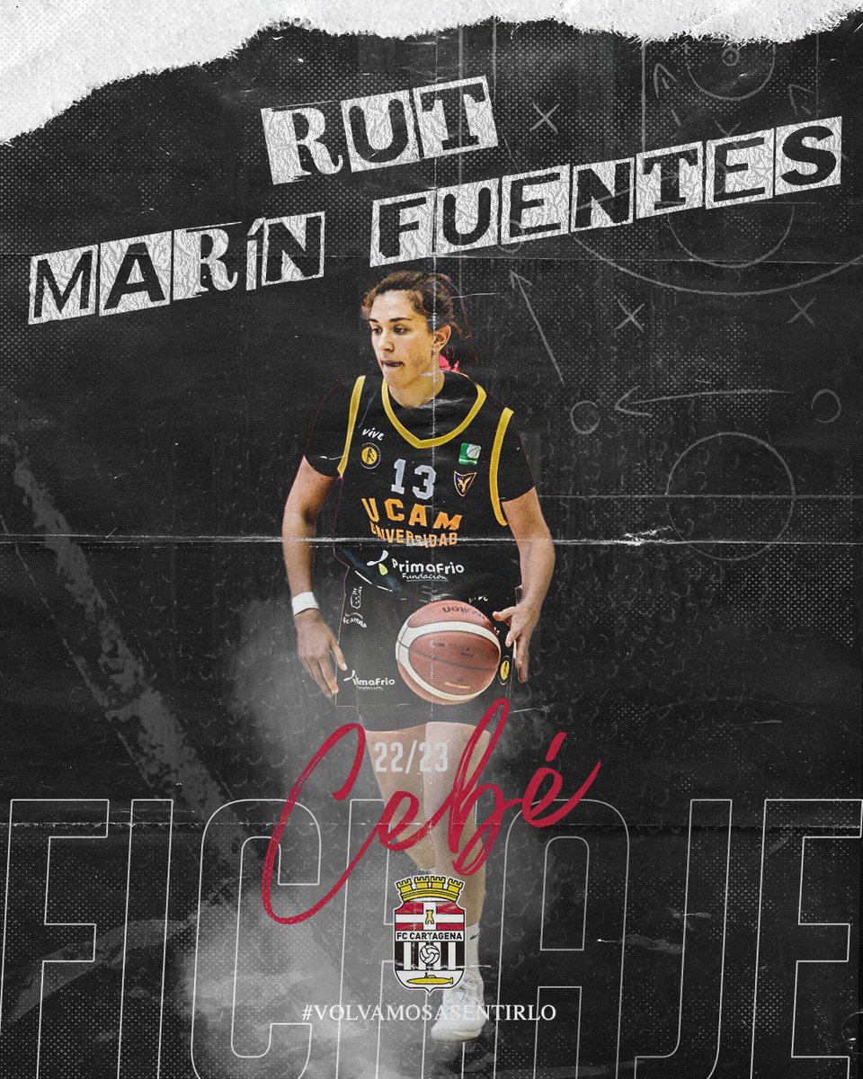 ⛹🏼‍♀️ FICHAJE 

✅ Rut Marin Fuentes 

✍🏻 Experiencia en LF2 y 
LF Challenge se incorpora a nuestro equipo femenino de primera nacional 

🔙 <a href="/RutFuentes/">Rut Marin Fuentes</a> , la cartagenera que ya sabe lo que es jugar en el CB Cartagena vuelve a casa.

#BienvenidaRut ⚪️⚫️