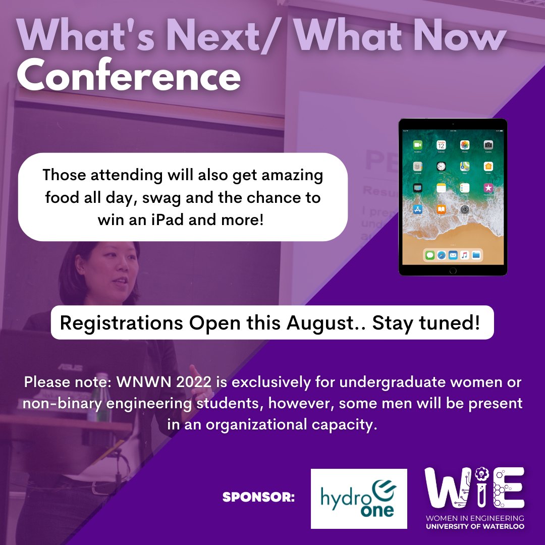 We are excited to announce more information about sessions to look forward to at our annual What’s Next/ What Now Conference sponsored by Hydro-One! Students will attend four sessions and will be given the chance to rank which sessions they want to attend as per spaces available.