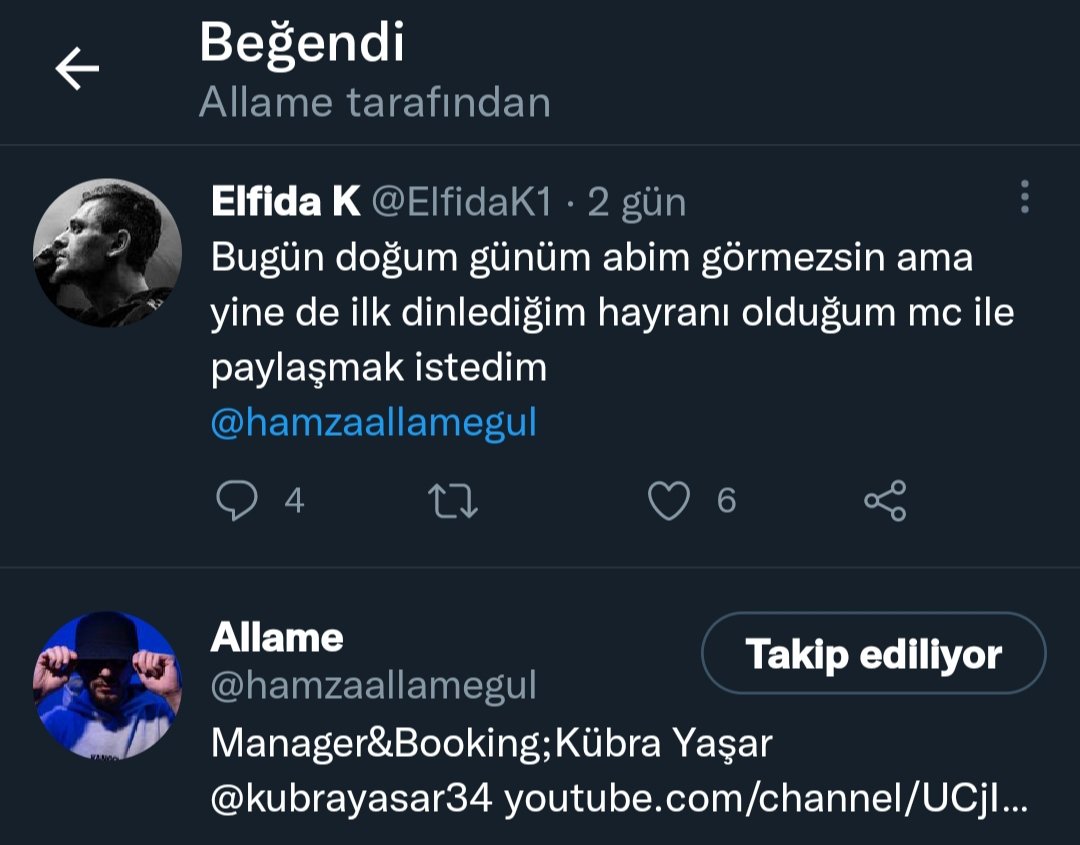 ElfidaK1's tweet photo. Abim iyi ki seni dinlemeye başlamışım doğum günümde bugün hesapladım da 9 yıl 3292 gün yapıyormuş sadece paylaşmak istedim iyi ki varsın 💜💜💜
  İnşallah bunu da görürsün bir de dm üzerinden keşke konuşabilsek ben de o şans yok ama @hamzaallamegul https://t.co/GK6E1aMg4O