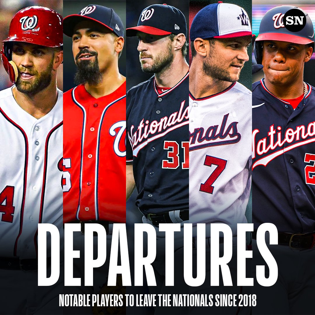 Sporting News MLB on X: The Nationals have lost a lot of talent in recent  years 😳 🔹 Bryce Harper 🔹 Anthony Rendon 🔹 Max Scherzer 🔹 Trea Turner  🔹 Juan Soto  / X