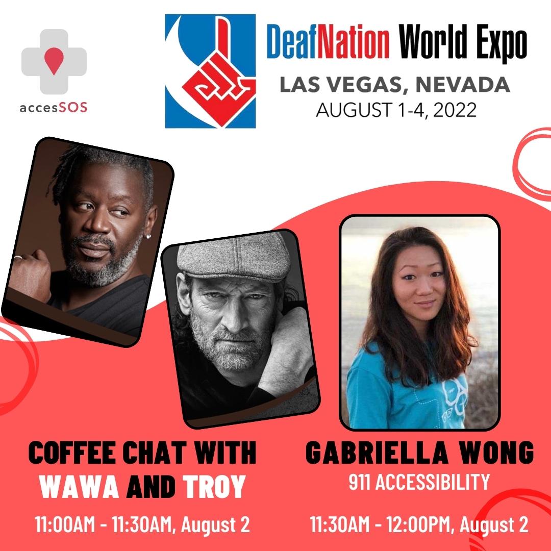 911access's tweet photo. The founder of accesSOS, Gabriella, will be speaking at Deaf Nation Expo 2022 today.
#accesSOS #socialimpact #text911info #911access #PeopleOverProfits #deafaccess #volunteeropportunity #techforgood #socialjustice #humanrights #accessibilitymatters #communityservice https://t.co/Mf4pQTXcro