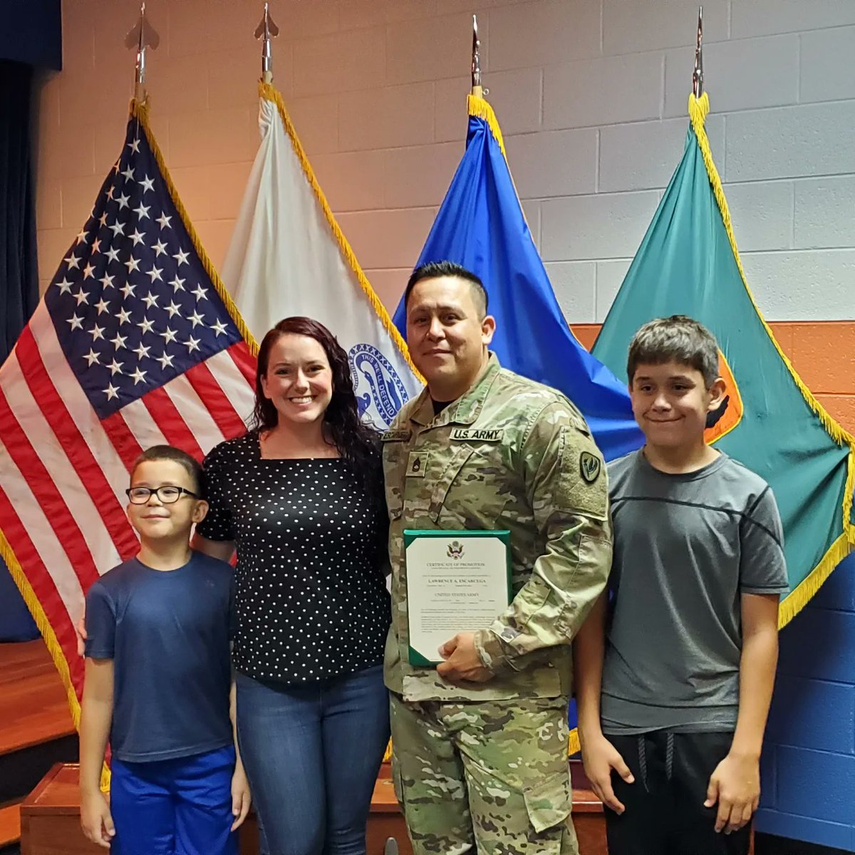 NCOAEustis's tweet photo. The NCOA is proud to promote its Quality Assurance NCO to the Senior NCO Ranks this week. SFC Escarcega, a 15E has been a valuable asset during his time here at the Academy, and we are proud to see him progress to the next level.
#forgedtolead
#thisismysquad
#abovethebest https://t.co/JJVLWeQjOR