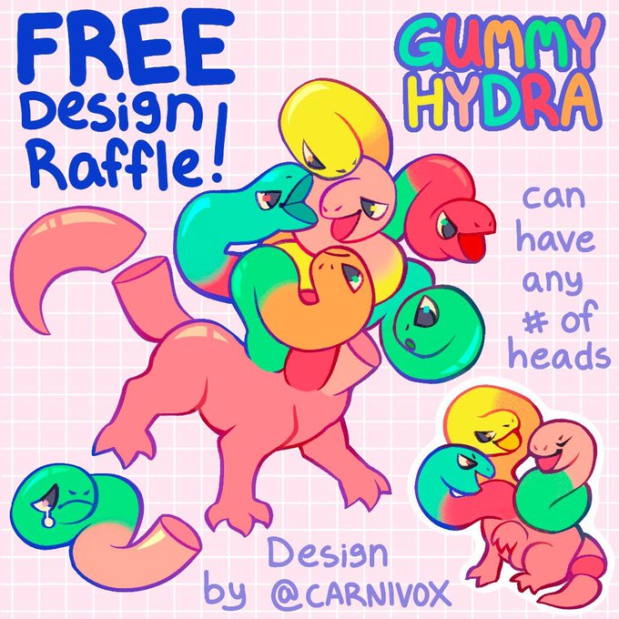 These are the designs side by side, for those asking. First image is drawn by @CarnivoxArt! https://t.co/YUZus1sWQu 