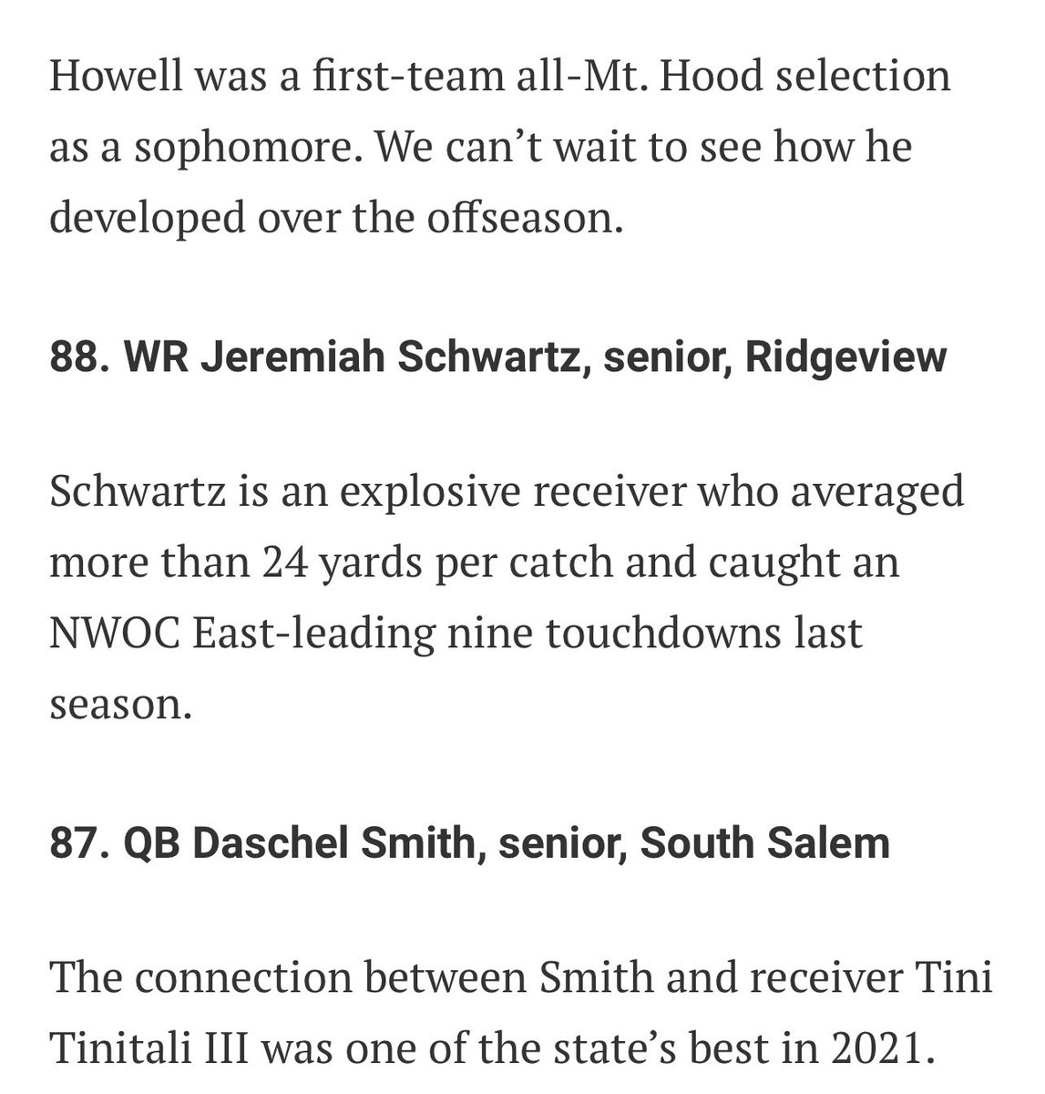 Cruz2525's tweet photo. My guy @JeremiahSc16 from @RVRavensFB is top 100 in @SBLiveOR .

Let’s gooo

@RavenRecruiting @ByBrianRathbone @PrepRedzoneOR @CoachFendall @CoachKrich @SWOSU_Kirkland @wyo_football https://t.co/Ma89LsWj4r