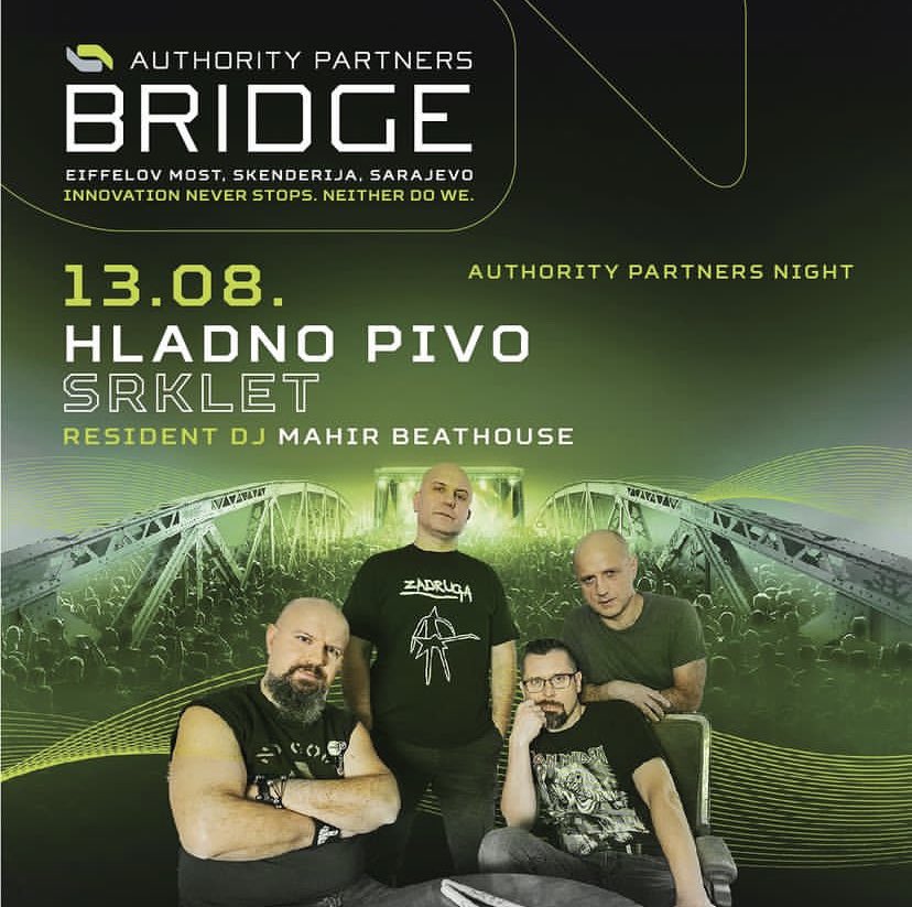 djurovic_tanja's tweet photo. Hladno pivo,koji ove godine slavi 35 godina postojanja i na "Authoriti Partners Bridge" odrลพat ฤe energiฤan koncert sa set listom ispunjenom najveฤim hitovima iz svih faza karijere.
13.08.2022. Authority Partners Bridge
#authoritypartnersbridge #authoritypartners #sarajevo https://t.co/RiZ466IgIA
