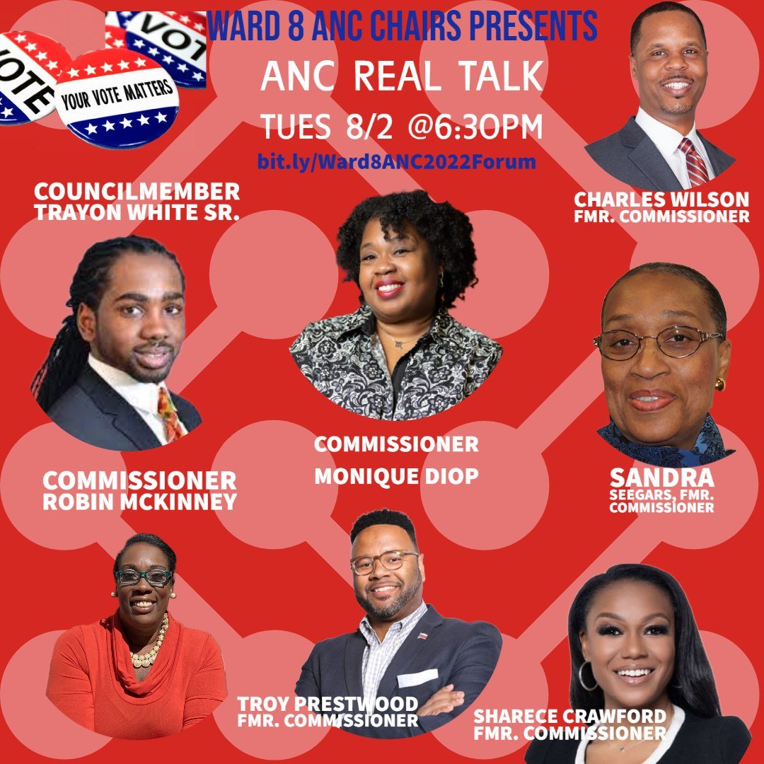 TroyDonte's tweet photo. Are you ready to lead? Want to make a difference where you live? Time is running out to run for ANC Commissioner. Stop by tonight at 6:30 to learn how to be a change-maker from the people who know. Register here: https://t.co/lJC5RJijcN #ward8 #DCision2022 #ANC #DCANC #ANCDC https://t.co/1Amh72pqtT