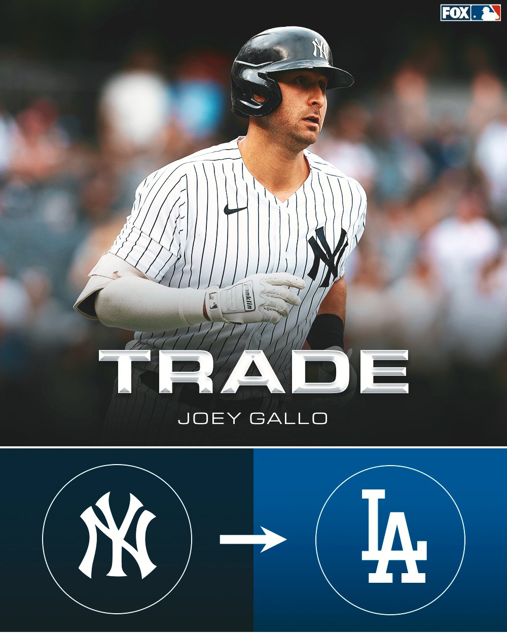 Yankees trade Joey Gallo to Dodgers