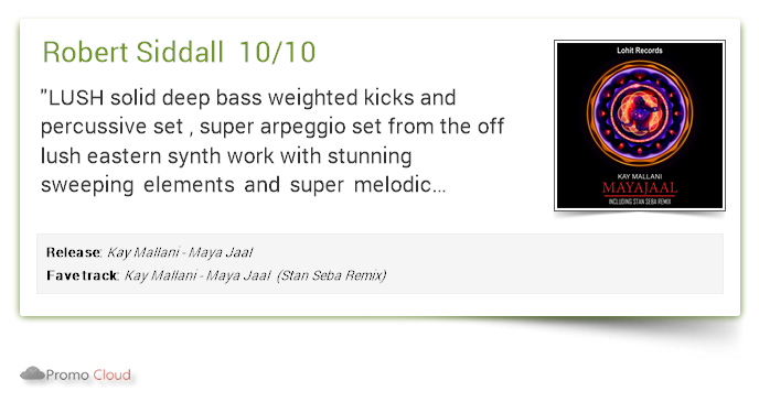 lohitrecords's tweet photo. Robert Siddall supports: @Kay_Mallani - Maya Jaal  (@stansebamusic Mix) 10/10 #newrelease https://t.co/T7ndsuGfbl  #lohitrecords #lohitdeep https://t.co/8qOCfMSRHl