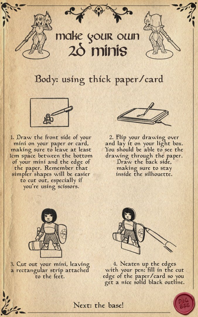 pigbee_art's tweet photo. How to make minis for D&amp;D using only simple craft supplies ♥ https://t.co/O6gxNZ0zVV