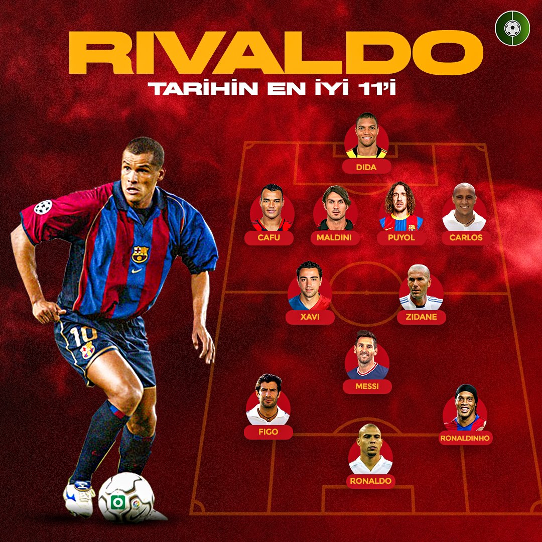 Rivaldo: "Bana göre tarihin en iyi ilk 11'i."