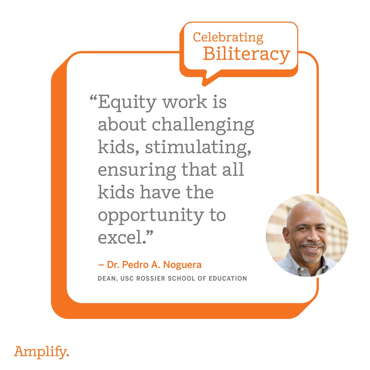 During our 2022 Biliteracy Symposium, keynote speaker, Dr. Pedro A. Noguera, shared just how much of an impact literacy development for emergent bilingual students can have on their futures. 

✨ Listen now to his full keynote address — go.info.amplify.com/getintouchopti…?