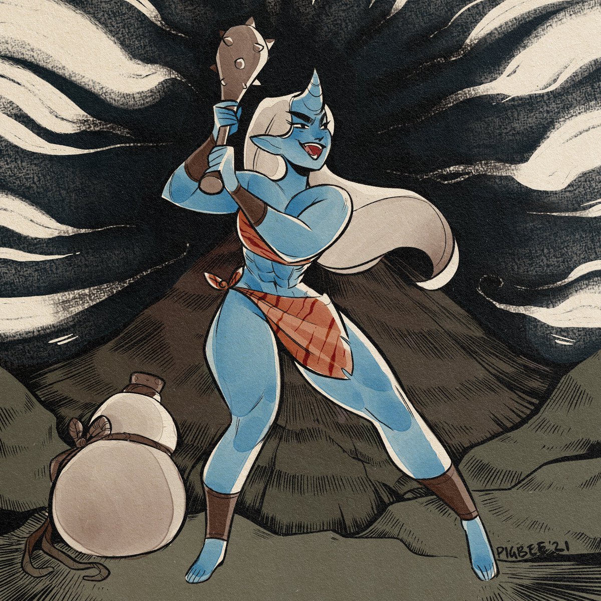 pigbee_art's tweet photo. Hello! I'm Beau and I can't decide if I want to be a vintage artist or a D&amp;D artist, so I do both. https://t.co/OqkdjRUkyv