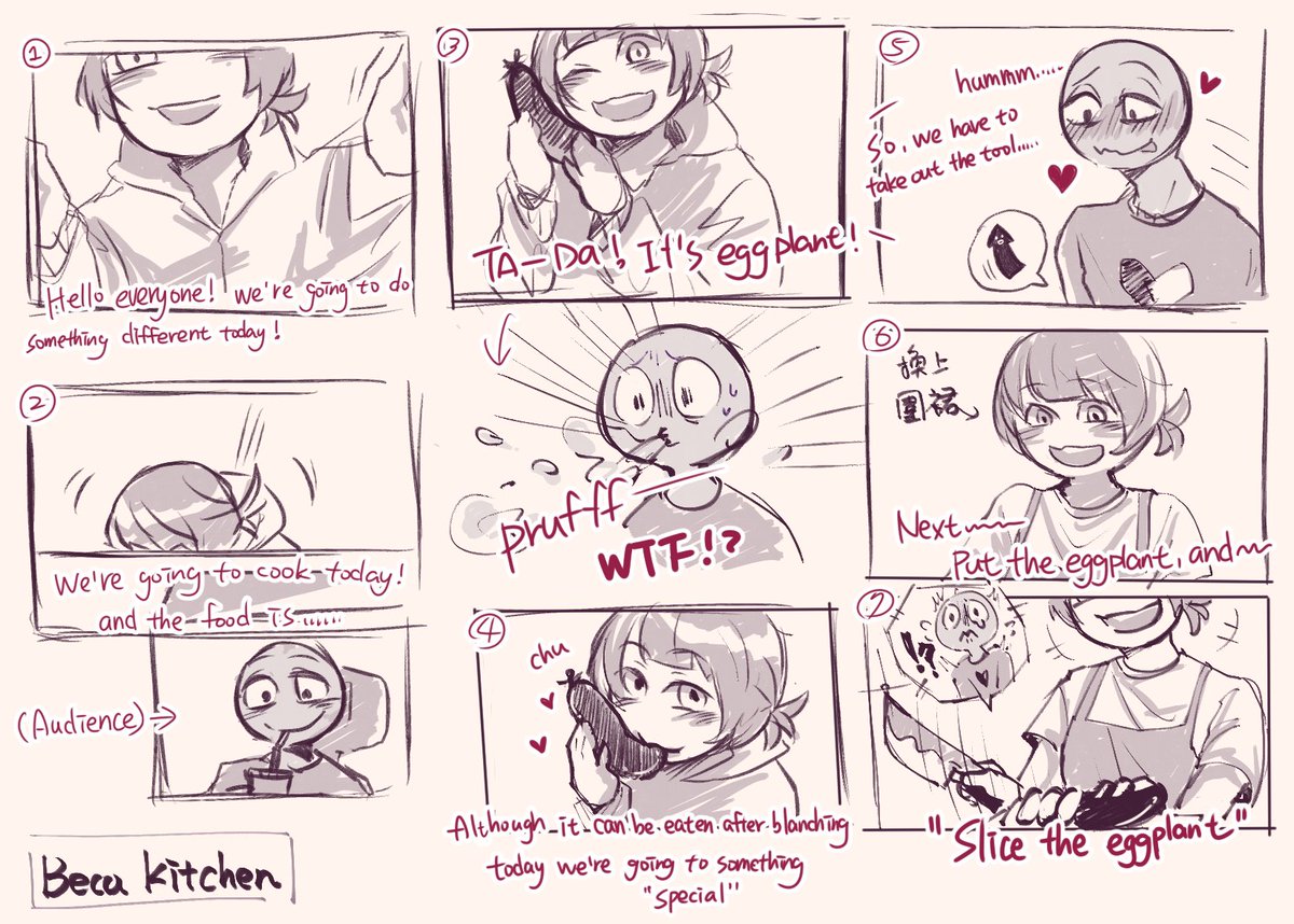 Becalover0327's tweet photo. [cooking]
@real_sweetpeach Thank you for the eggplant, Beca will make good use of it ☺️
#YourBoyfriendGame #ynsona
 #peterpostingchallenge2 https://t.co/T6kQOkdwri