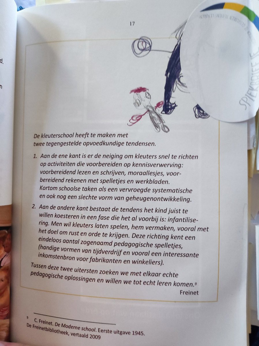 LLvanp's tweet image. Vakantie geeft ruimte in mijn hoofd om me weer te verdiepen. En als ik dit lees word ik blij en trots en vol zin om weer te beginnen..#kleuteronderwijs