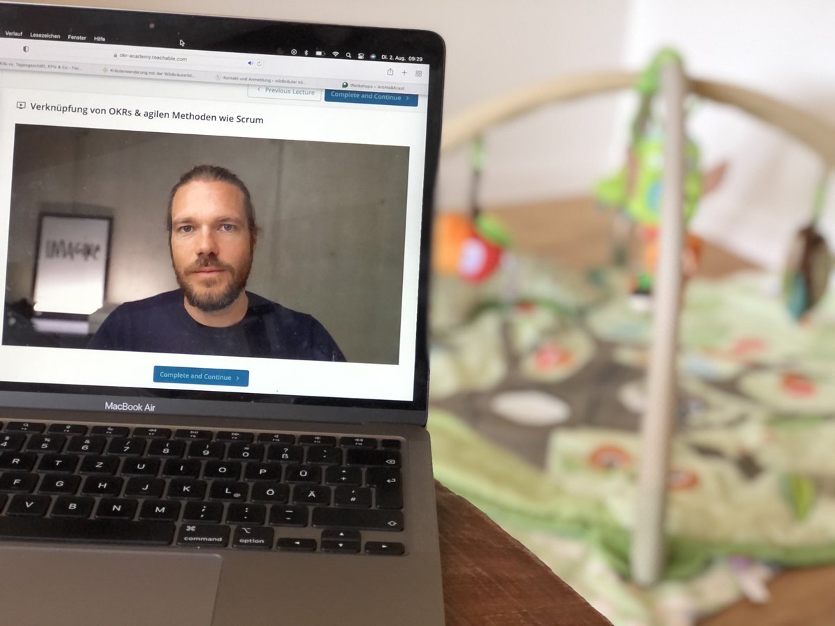 Hatte mir vorgenommen, während der #Elternzeit in eine Weiterbildung zu investieren. Derzeit gibt es eine tägliche Dosis #OKR . Hat jemand Lust auf #lernOS zum Thema? #followerpower <a href="/murakamycom/">Murakamy</a>