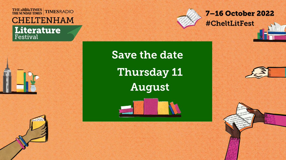 Save the date! We'll be revealing this year's #CheltLitFest lineup on Thursday 11 August📚 Between now and then we'll be sharing pun-filled illustrations courtesy of @jellyarmchair that give you a sneak peek at who to expect at the Festival Get your guesses ready...
