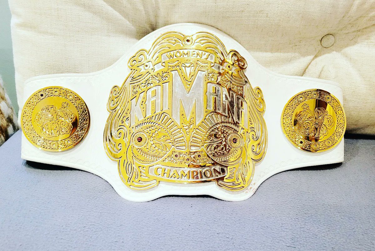 RealMMartinez's tweet photo. CHAMP CHAMP!
And new KAIMANA women's champion!
What a gorgeous title to go along with my ROH world women's title!!!
MAHALO to @UCEWrestling and to the AMAZING fans that showed love and support.
#OGBADASS #MAINEVENTMARTINEZ
#womenswrestling https://t.co/tcaHsxkNKO