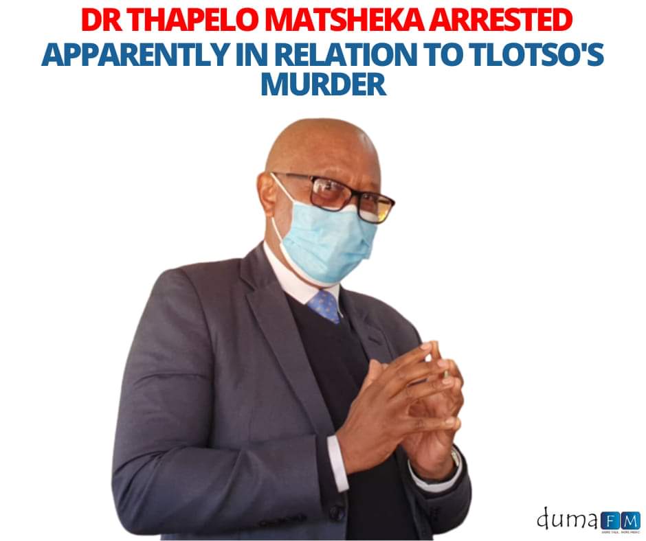 DumaFMRadio's tweet photo. BREAKING!!!

Taken in for questioning by DISS in relation to Tlotso's murder case. https://t.co/6rcQOi79yH
