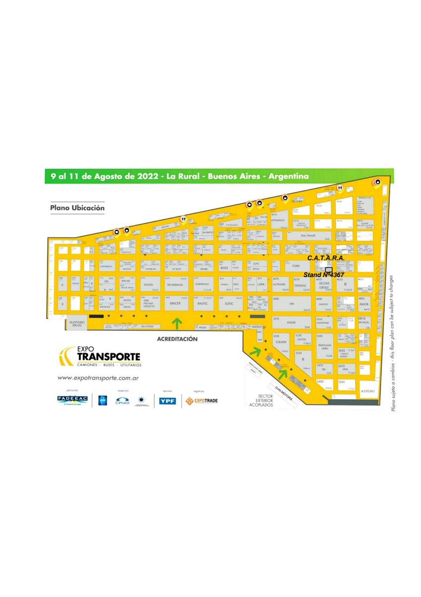 📌#Expotransporte #Expologística #LaRural  Desde el martes 9 hasta el jueves 11 de agosto estaremos en la Expo más importante del Comercio Exterior. Vení a visitarnos a nuestro stand Nº4367 en La Rural de 12 a 20hs.  
¡Los esperamos!