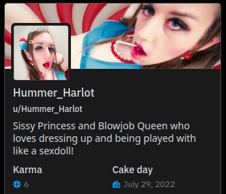 Hummer_Harlot's tweet photo. Yay! I'm on Reddit now! 💋 https://t.co/uJ0MPfb8e9   #sissy #feminization #chastity #mtf https://t.co/IDACR14Leh