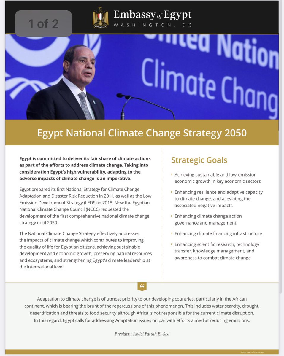 Embassy of Egypt USA on Twitter "COP27 is three months away ! Egypt is accelerating its climate