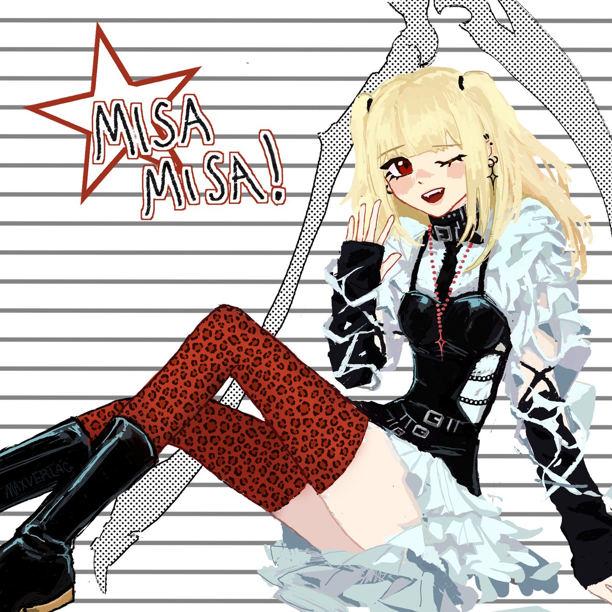 maxverlag's tweet photo. #misaamane #deathnote #misamisa #lightyagami https://t.co/2J18SfW7J3