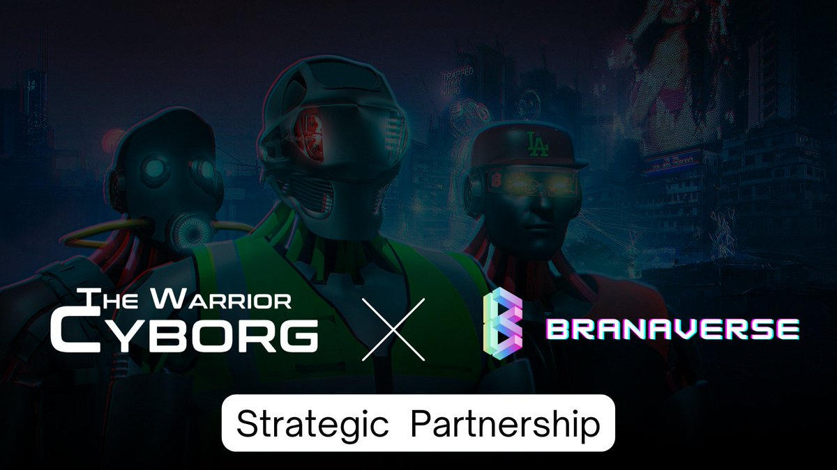 It is the time now to announce strategic partnership with @Branaverse.

#Branaverse is the NFT Marketplace where #Wrcyborg #Nfts will be traded , Our 3665 Warriors send thier sincere congratulations for the success of seed sales, private sale , waiting  for #Brana launch.