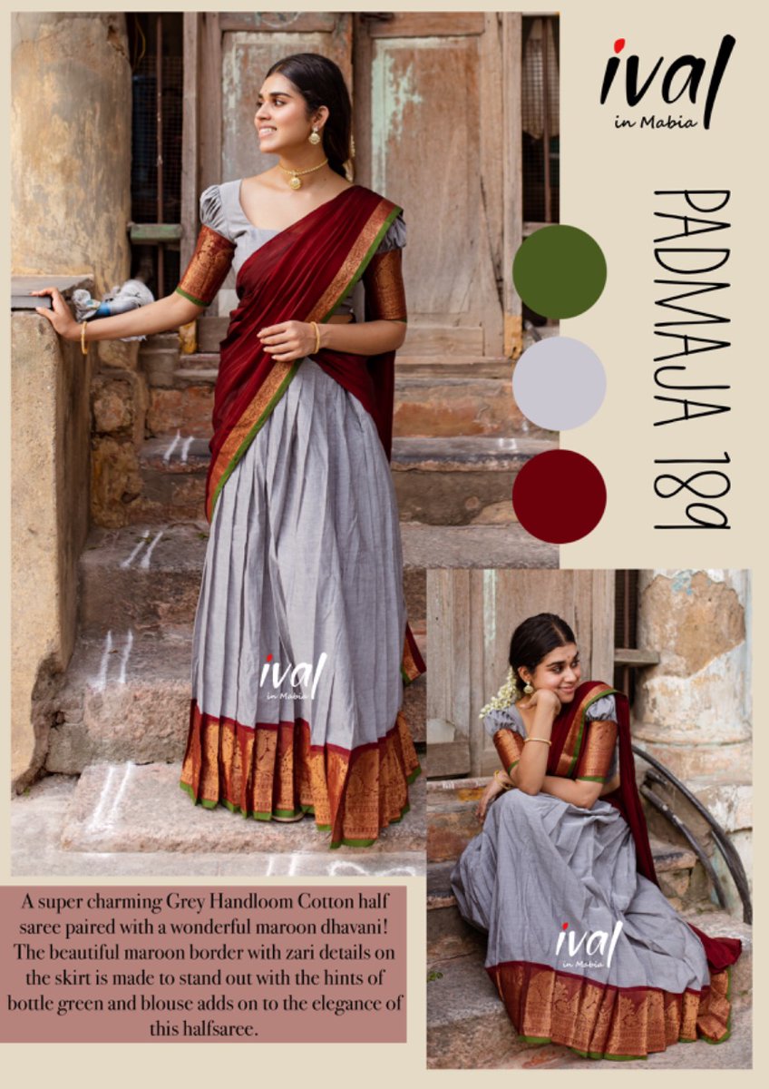 mabiaboutique's tweet photo. Traditional Half Saree designed by Ival in Mabia.
Whatsapp - +91 99526 79935

https://t.co/GOPO9ObFuS

https://t.co/dxZqwNrADm

#ivalinmabia, #halfsaree, #ival, #ivalhalfsaree, #traditional, #mabia, #boutique https://t.co/WewbzUG7Gr