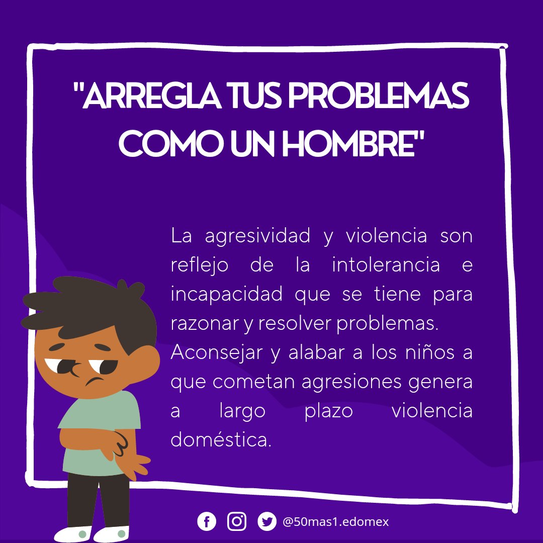 50mas1edomex's tweet photo. El #machismo no solo afecta a las mujeres, también a los hombres.🙅‍♂️

La necesidad de cumplir con lo impuesto por lo "masculino" les causa graves daños a su salud física y emocional. 👇 https://t.co/8Rt9pVHKZX